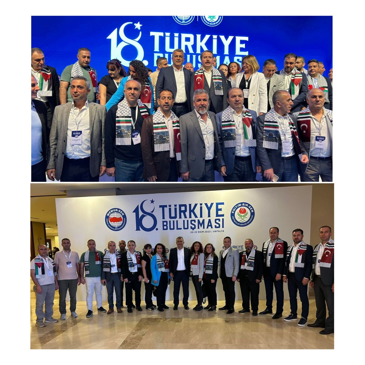 Eğitim-Bir-Sen 18. Türkiye Buluşmamızı, Şube yönetimlerimizin, ilçe temsilcilerimizin ve kadın komisyonlarımızın katılımıyla Antalya’da gerçekleştirdik.